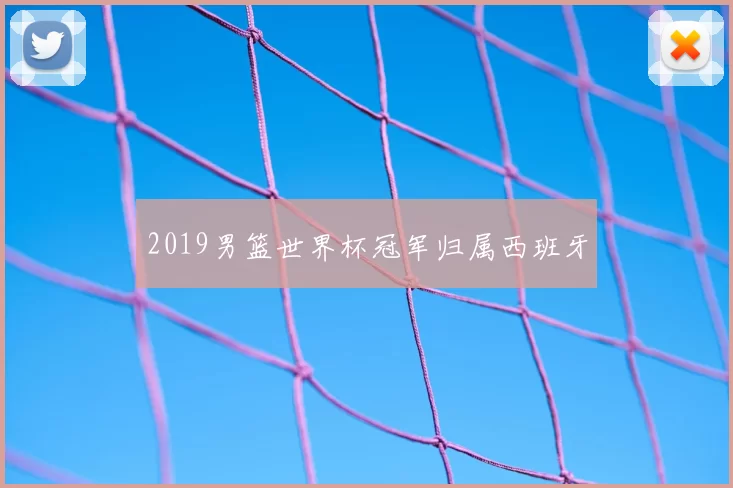2019男篮世界杯冠军归属西班牙